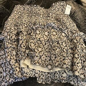 Floral Smocked Women's Top